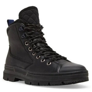 Steve Madden Walte Lug Sole Combat Boot In Black.  Sz: 9